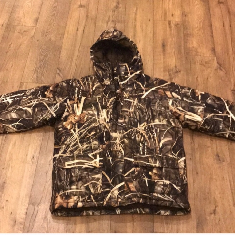 LL Bean Max 4 down camo jacket